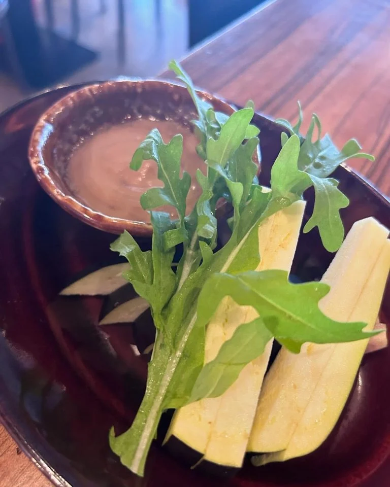 水茄子のバーニャカウダ🍆