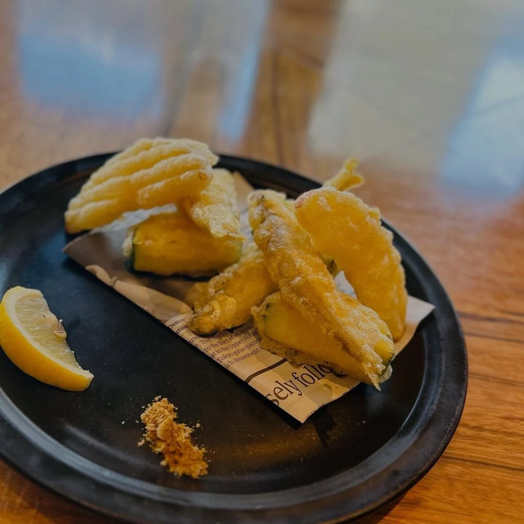 本日の魚と和梨のフリット🐟🍐