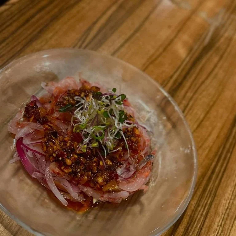 生桜海老ユッケ🦐🌸