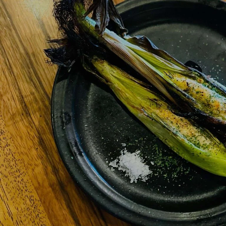 ヤングコーンのオープン焼き🌽