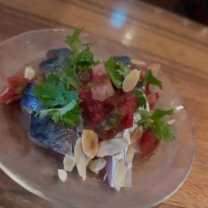 サバの酢〆のメキシカン風カルパッチョ🐟🇲🇽